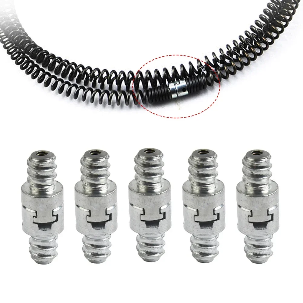

10PCS 16mm Diameter Pipeline Dredge Device Spring Drills Adapter Male And Female Join Connector For Electric Pipe Dredge Machine