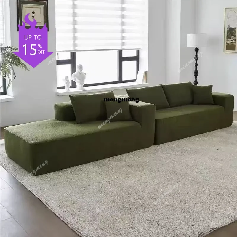Living Room Modern Compressed Sofa Luxury Apartment Fabric Straight Compressed Sofa Armchairs Cinema Divano Bedroom Furniture