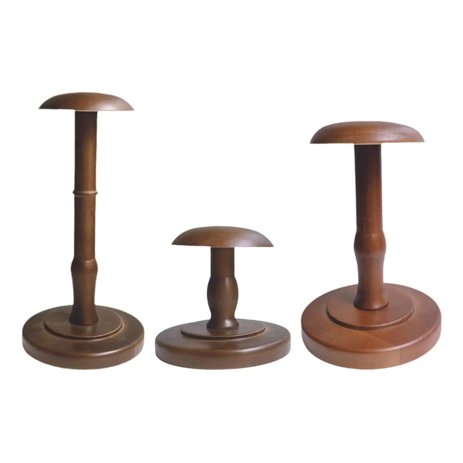 Hat Stand Wigs Head Stand Stable Base,for Hat Storage Cap Rack Brown Hat Rack Hat Holder for Retail Home Salon Market,Mall