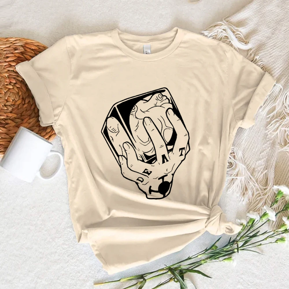 

Law Heart Tee women Japanese Y2K summer t-shirts girl 2000s funny harajuku clothing