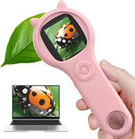 Mini Digital Microscope Portable Handheld Magnifying Glass for Kids Educational Science Toys Christmas Birthday Gifts for kids