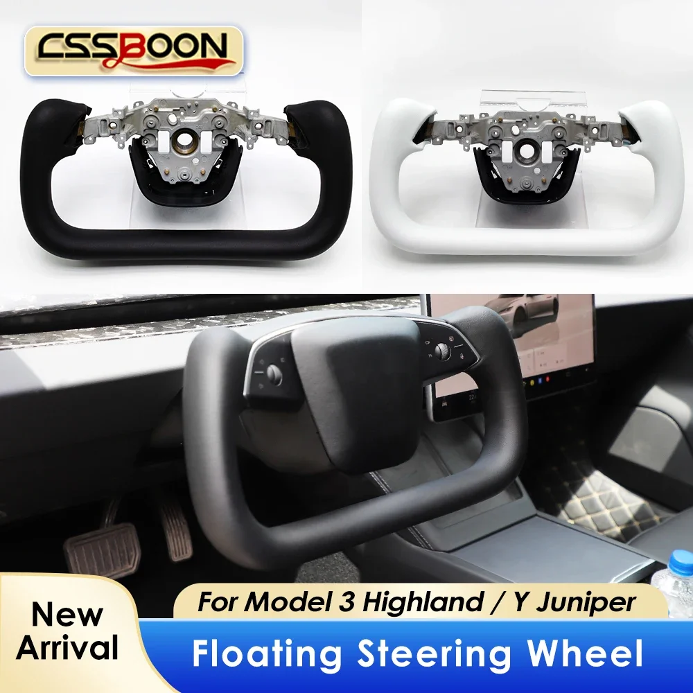 

For Tesla Model 3 Yoke Steering Wheel Customization Carbon Fiber Car Handle Model Y 2025 Heated Floating Yoke Steering Wheel