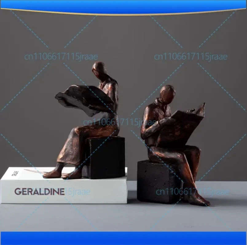 Readers Sculpture Crafts Scholar Characters Resins Furnishings Desk Decoration Ornaments Figures Statue