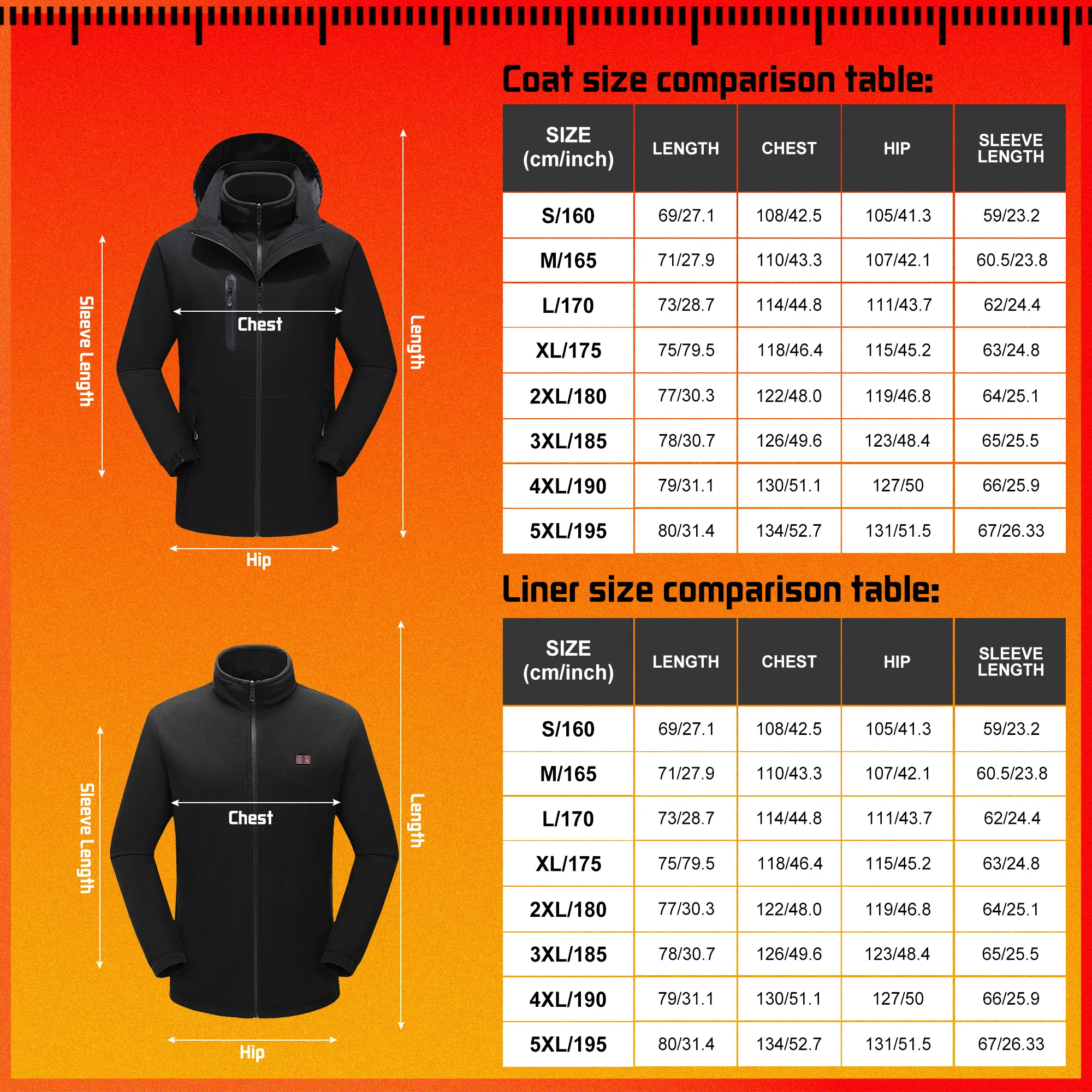 TODWARM Heated Jacket Winter Heating Motorcycle Jacket USB Electric Heating Jackets Hooded Camping Warm Heated Clothes Skiing