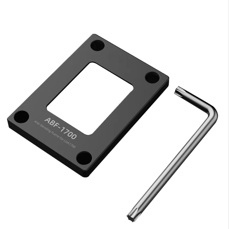 Advanced CPU Contact Frame Solid Metal Buckle for LGA1700 AntiBending Rack Enhances Heat Conductivity with Screw driver QXNF