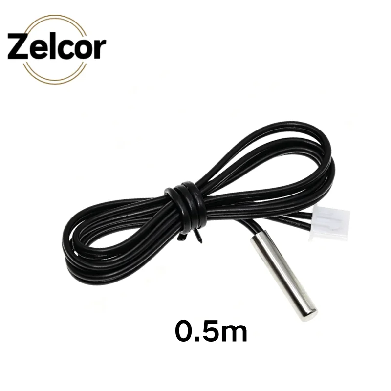 NTC 10K 1% 3950 3950 Sensor Wired 0.5m 1m 2m 3m W1209 Waterproof 3950 Sensor NTC Thermistor Temperature Sensor Wire Cable Probe