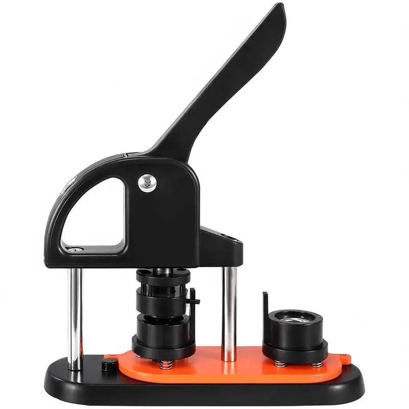 

Badge Press Machine 25mm For DIY Crafts Holiday Gifts School Projects, 500pcs Button Components Panda Magic Book Ergonomic Arc Handle Manual Punch Kit