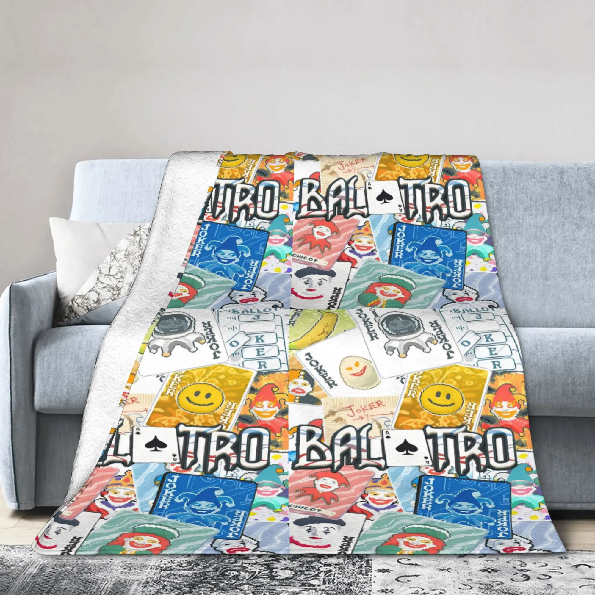 Balatro Joker Poker Game Blankets  Picnic Flannel Throw Blanket For Couch Bed Soft Design Quality Bedspread Gift Idea