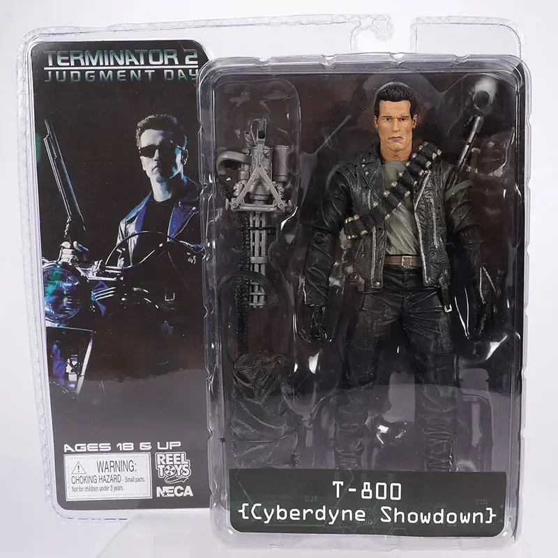 NECA Terminator Judgment Day T-800 Endoskeleton T-1000  PVC Action Figure Collectible Model Toys