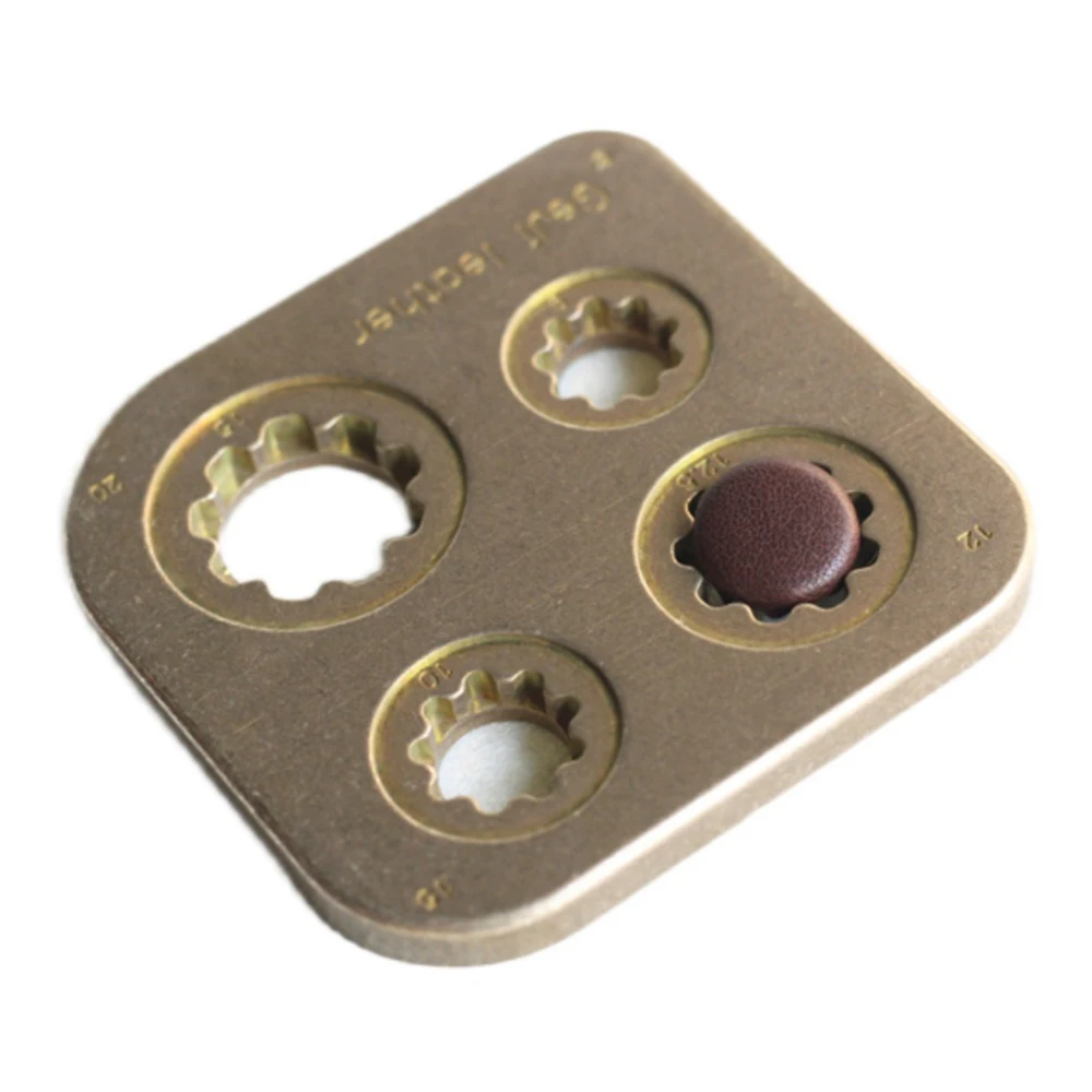 1PCS New Version Of Button And Foreskin Auxiliary Tool For Drawing/Stone Washing Four In One Button And Leather Pasting