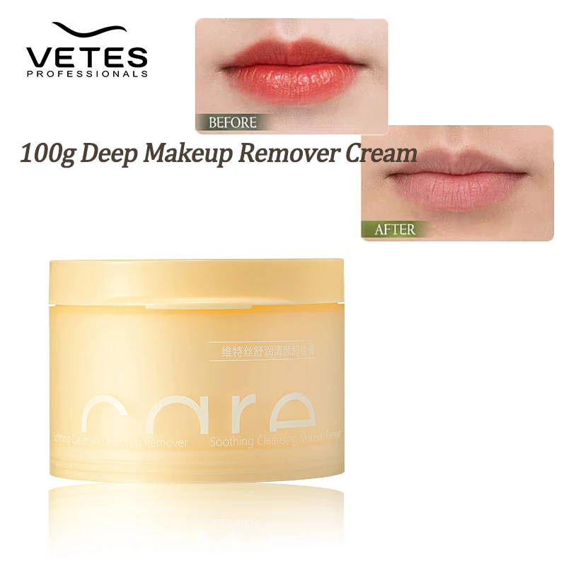 زيت مزيل VETES منظف للوجه والشفاه 100 جرام بلسم تنظيف مرطب للبشرة مزيل مكياج بلسم غير ضيق منعش غير دهني #5