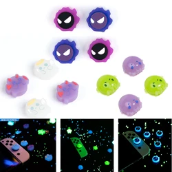 Luminous Angel Ghost Silicone Soft Thumb Stick Grip Cap Joystick Protective Cover For Switch Oled NS Lite Joycon Thumbstick Case