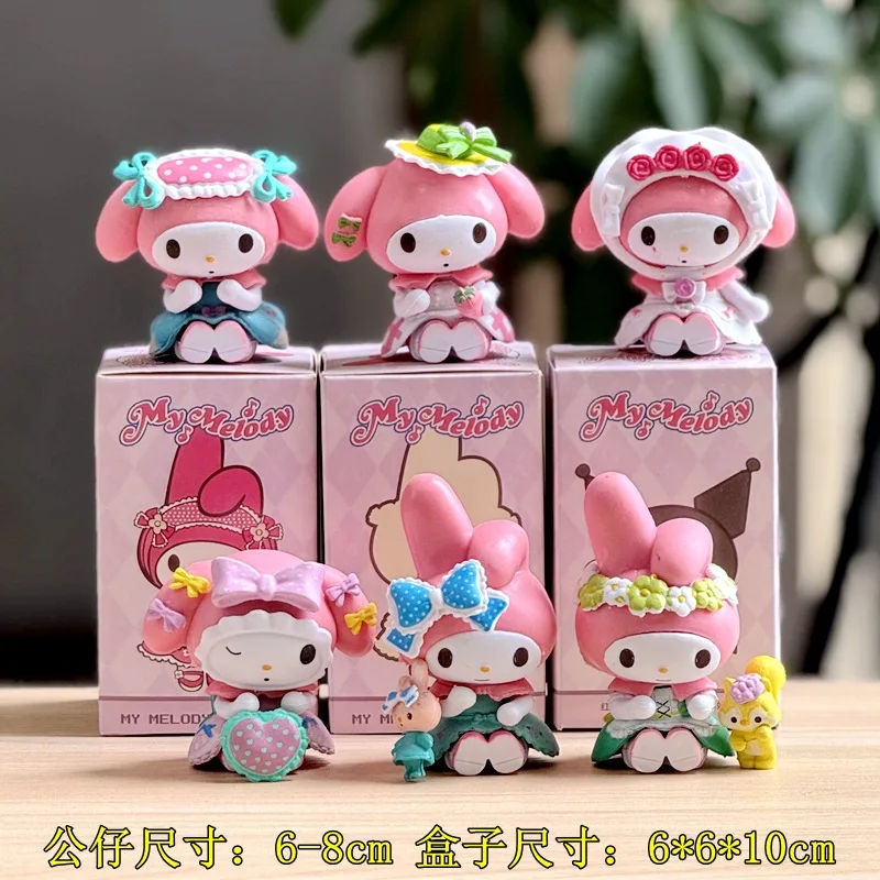 

New model Hello kitty Melody Blind Box Series Shi Cinnamoroll, Kuromi Tide Toy Figurine Twister Ornaments.