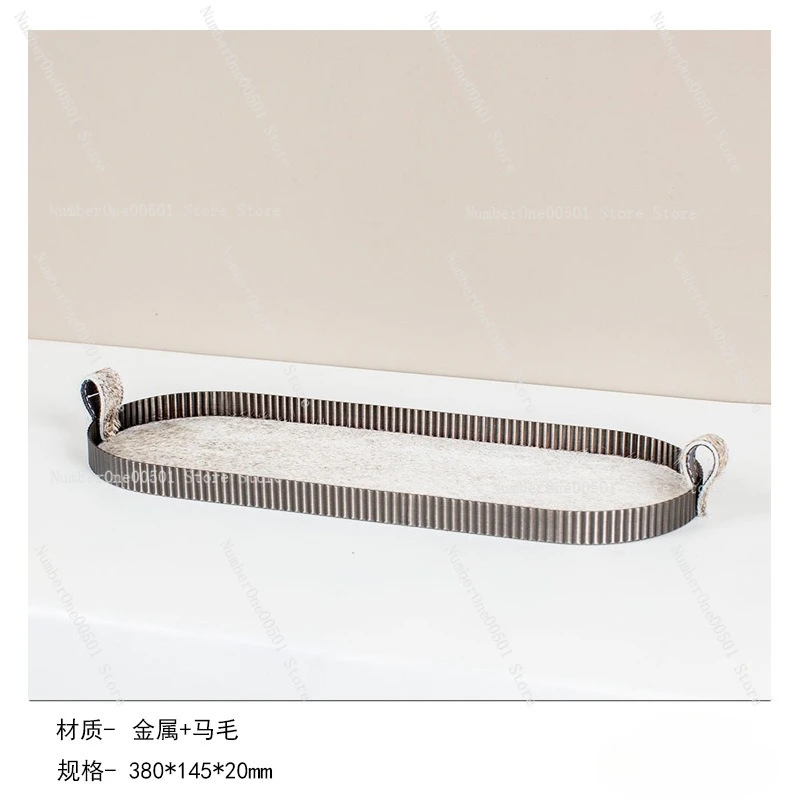 

Metal Tray Minimalist Luxury Decor Hotel Tray Tabletop Decor For Jewelry Display