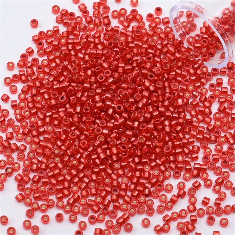 2mm Silver Colour Mini Japanese Glass Beads for DIY Craft