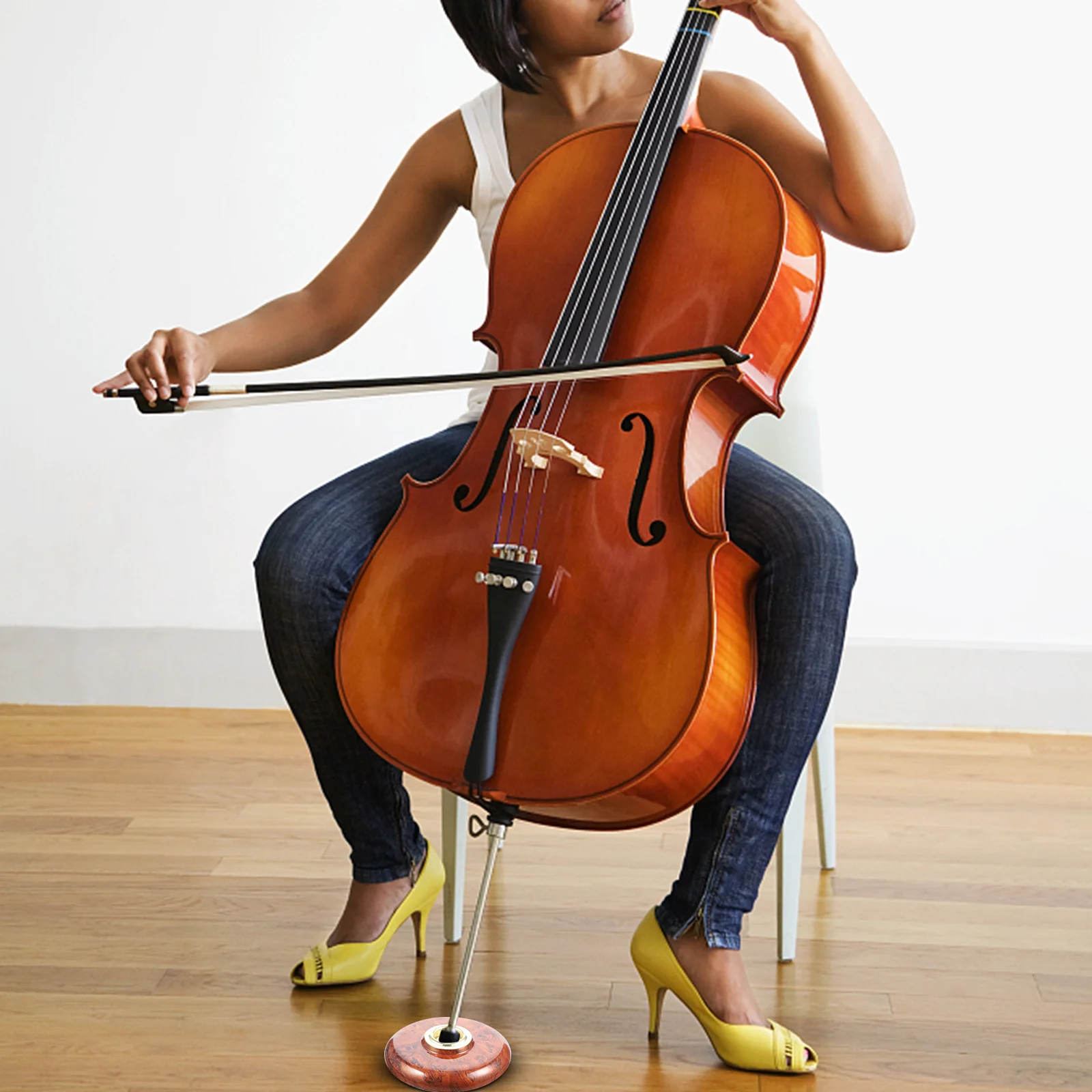 

Cello Anti-Slip Mat Non-Slip Endpin Stopper Compact Lightweight Floor Protector For Wooden Carpeted Surfaces Cello Accessories