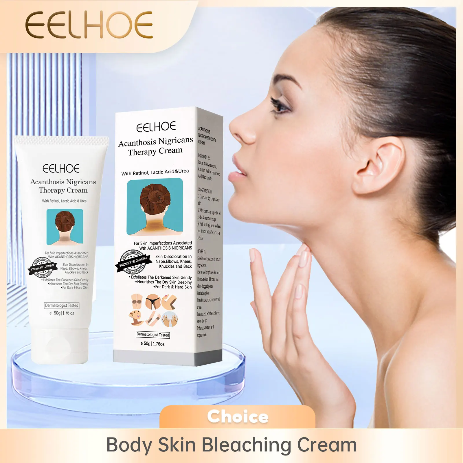 Body Whitening Cream Lighten Melanin Effective Dark Knuckle Bleaching Improve Rough Skin Acne Removal Fade Pigmentation Lotion