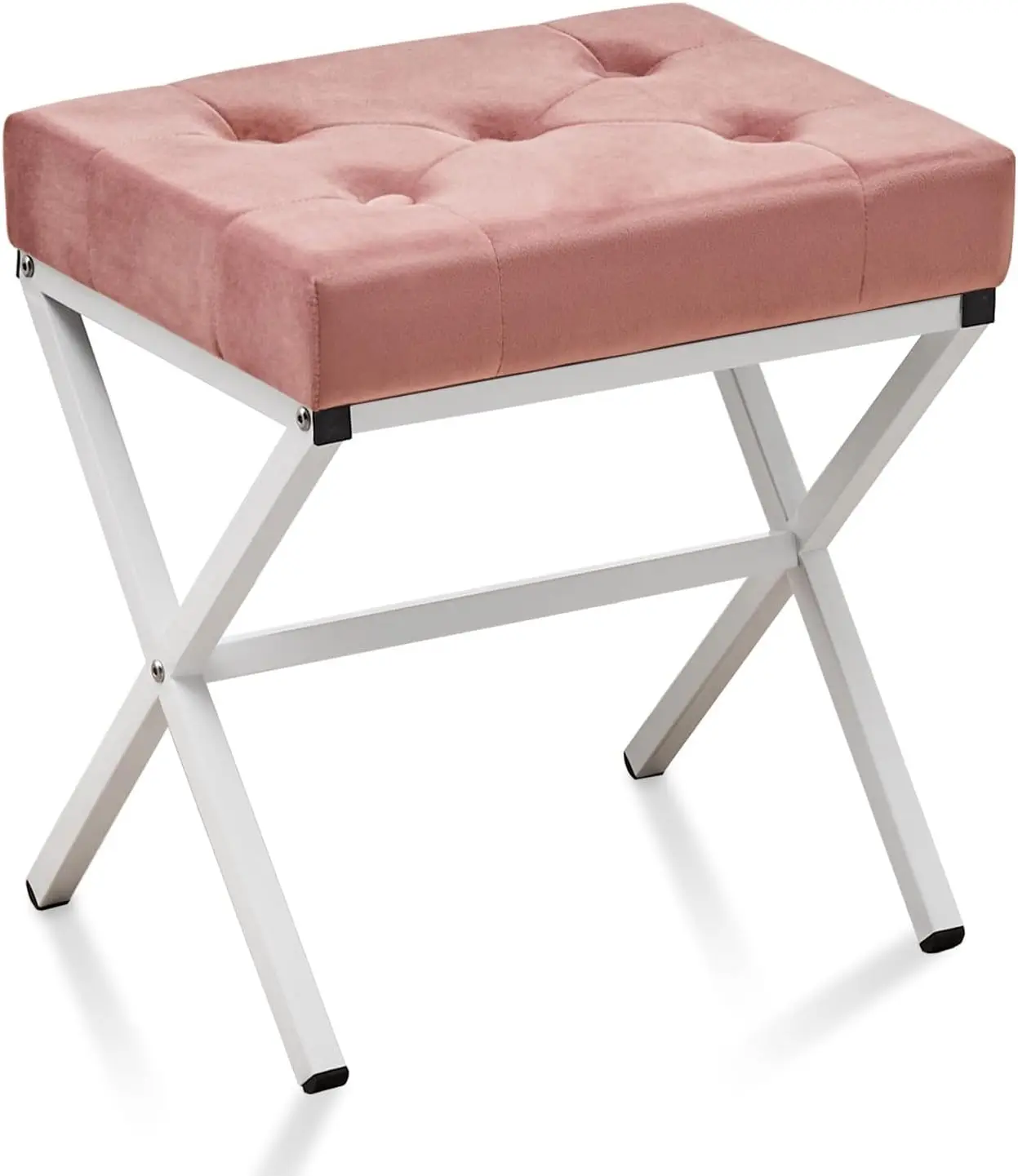 

Ottoman Foot Stool Tufted Vanity Stool Ottomans Thickened Cushion Footstool Mulifunctional Shoe Changing Seat Step Stools With