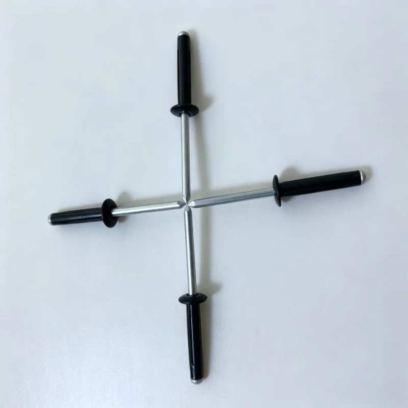 100PCS Black Painted Bulb Blind Rivet Aluminium Trifold Blind Rivets Structural Blind Rivet For Automotive Home Repairs Fastener