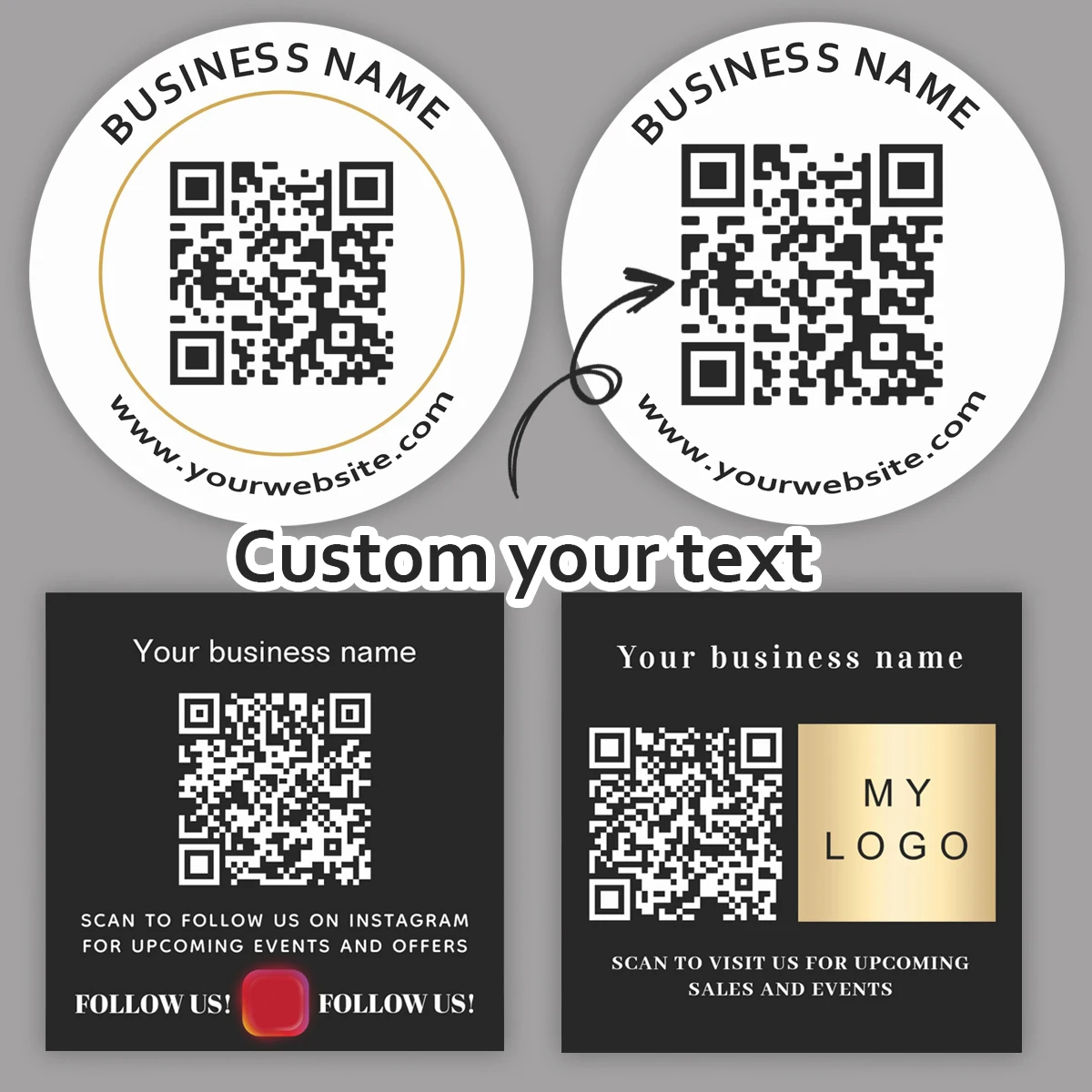 

Набор наклеек с логотипом 48 шт.