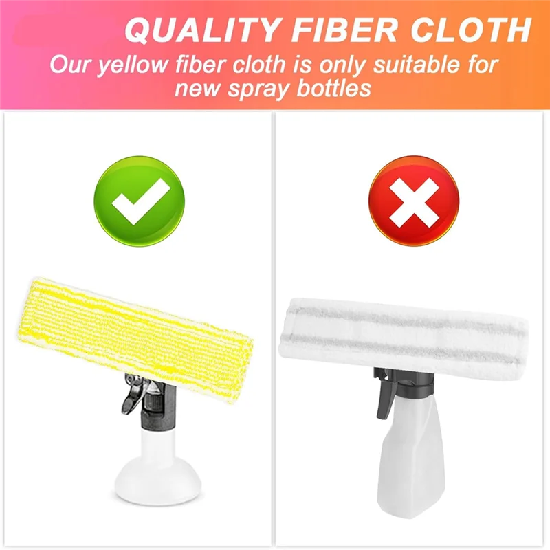 BAAN-6 шт. сменный чехол для швабры из микрофибры для Karcher WV2 WV5, ткань из микрофибры для мытья окон, аксессуары для мытья окон