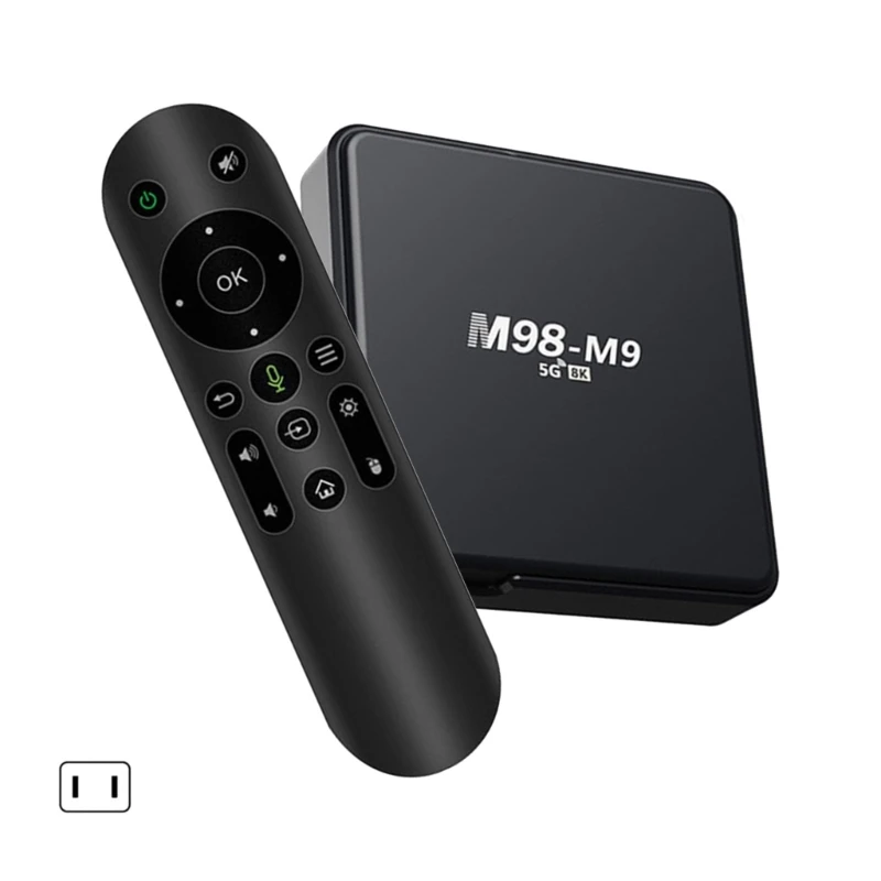 M98 Box Double WiFi Application Support 4K 3D H313 BT5.0 Video Voice Media Player Set Top Box