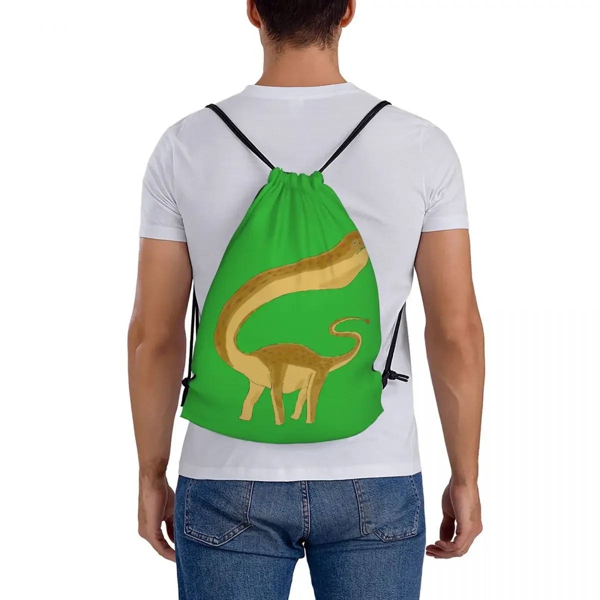 Superbes sacs à dos Shunosaurus pour hommes et femmes, sacs à cordes de proximité portables, sac de sport de poche Bundle, cartable d'école, mode