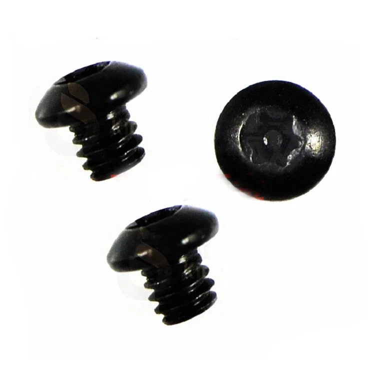 M6x10mm-20mm Carbon steel pan head hexagonal column screw round head six star plum needle anti-theft machine screw black