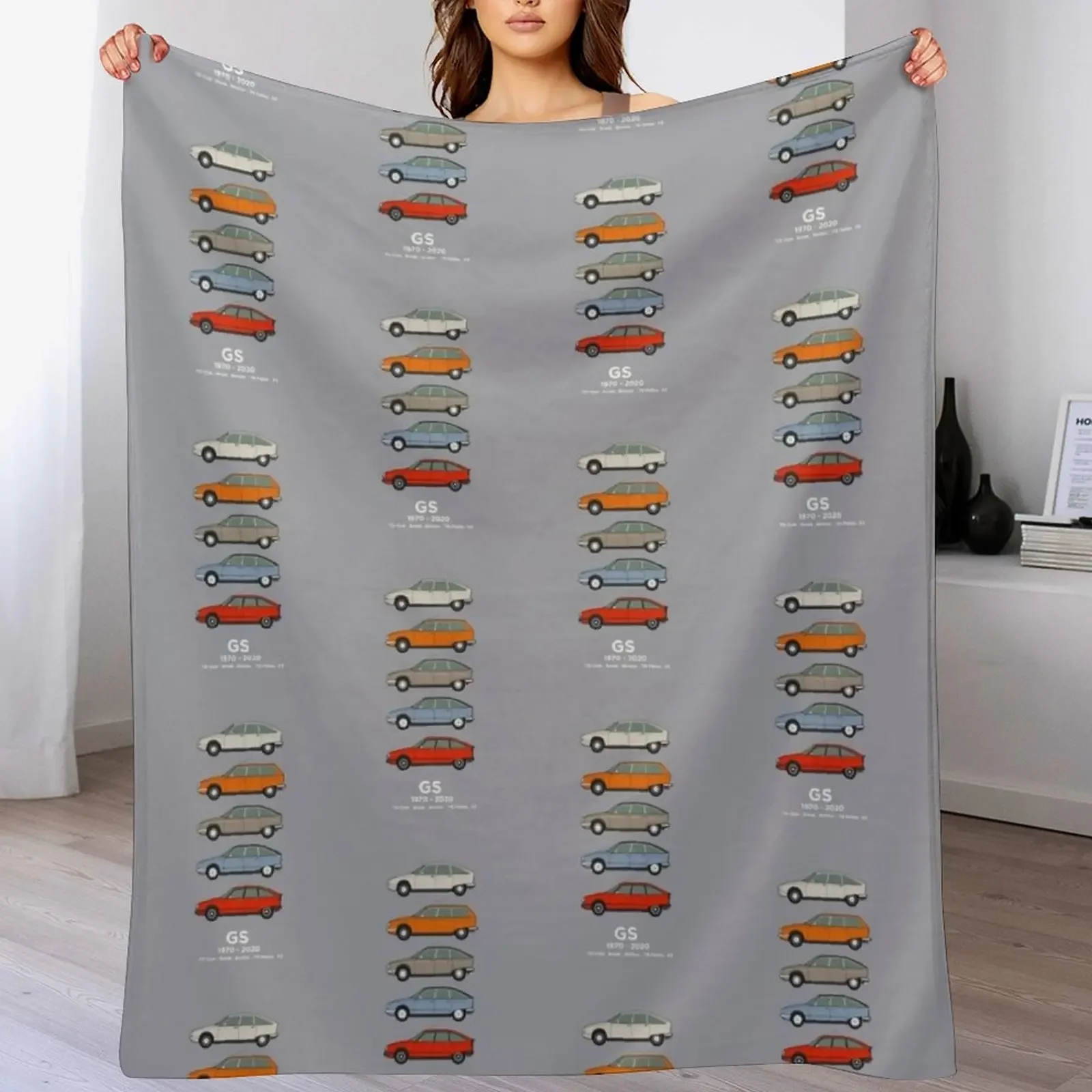 

Citron GS Classic Car Collection Throw Blanket for winter Luxury For Sofa Thin Blankets Sofas Of Decoration Blankets