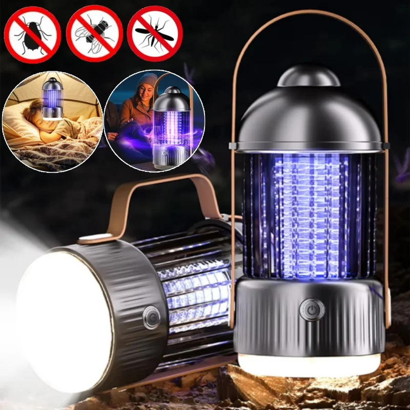 

Перезаряжаемый уничтожитель комаров с аккумулятором 2000 мАч, USB, УФ-лампа, электрическая ловушка для насекомых, беспроводная уличная лампа для борьбы с вредителями, светодиодная лампа для контроля насекомых