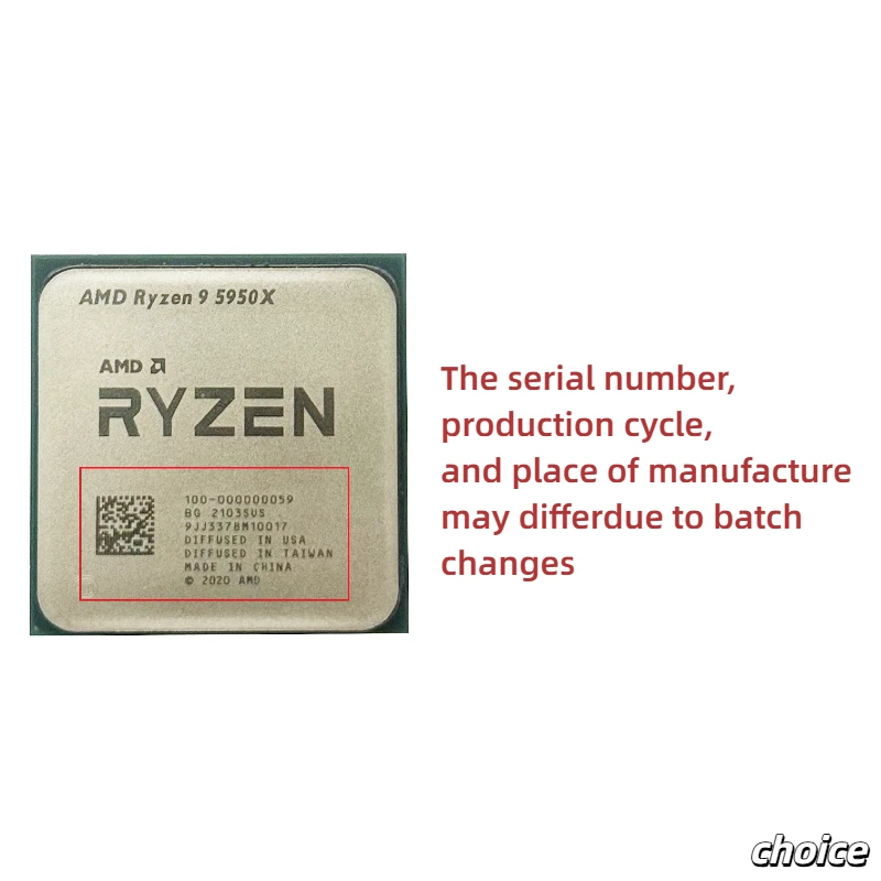 معالج AMD CPU Ryzen 9 R9 5950X 3.4 جيجا هرتز 16-Core 32-Thread 105W مقبس AM4 بدون رسومات متكاملة #3