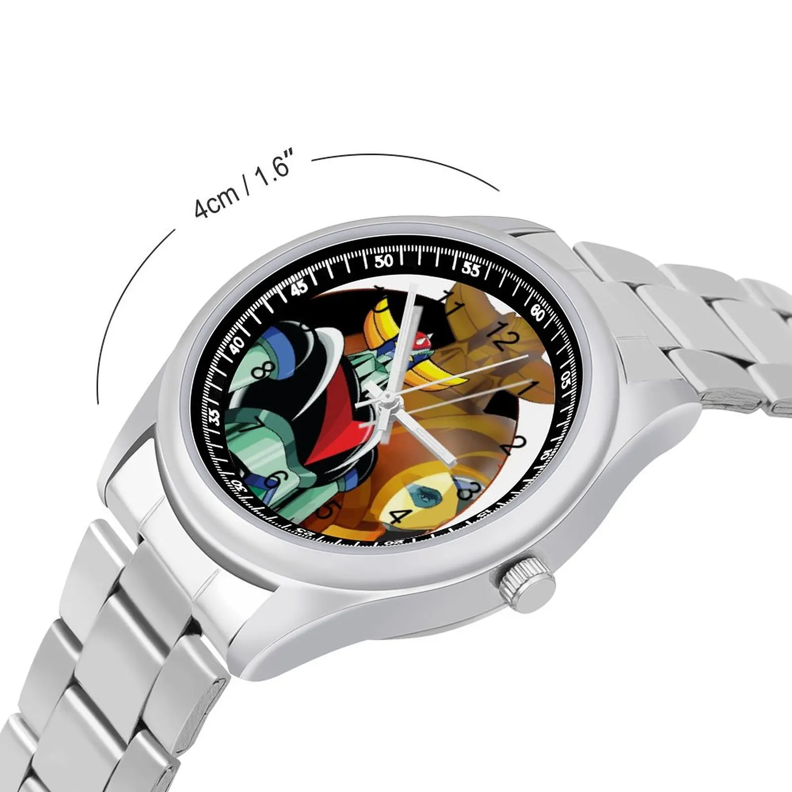 Goldorak Quartz Watch Anime Ufo Robot Grendizer Wideband Modern Wrist Watches Stainless Girl Office Design Wristwatch