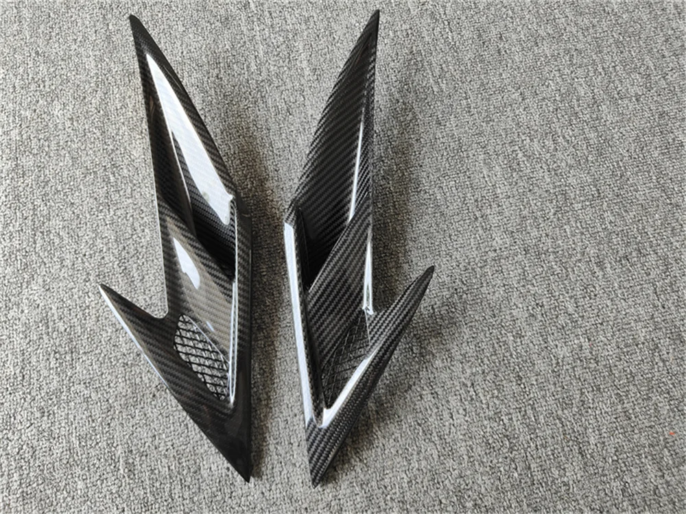 Pk style carbon fiber front fender vent for Ferrari F8 body kit