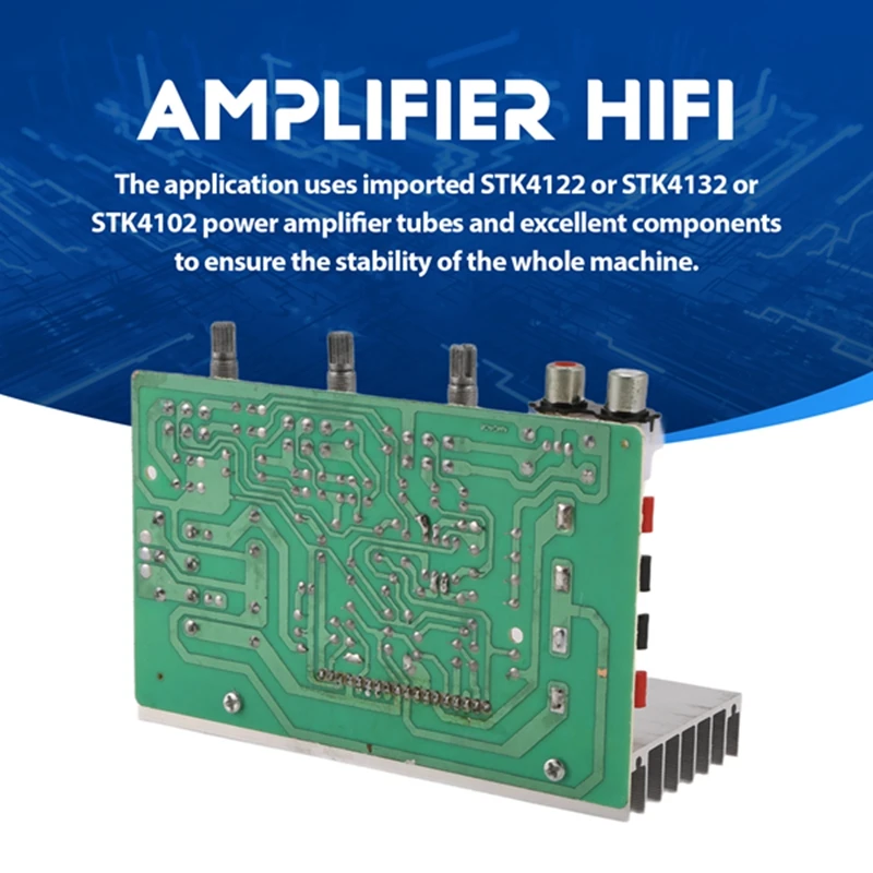 【НОВИНКА】AM0408 Универсальный 2,0-канальный цифровой стереоусилитель мощности, плата усилителя постоянного тока 12 В STK, толстопленочная серия, плата усилителя