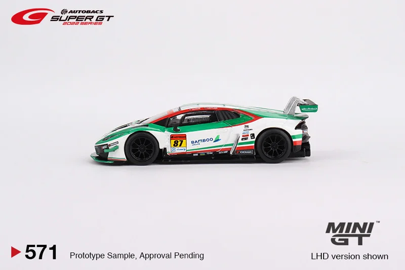 TSM MINI GT 1/64  Minigt #571 Huracan EVO LP610 GT3 SUPER GT Japanese edition Die-cast alloy car model