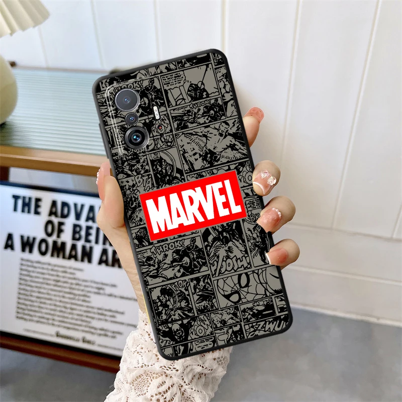 Marvel Logo Phone Case for Redmi 9A 9i 9C 9T 10 2022 10C 10A 12C 13C 14C K40 Pro A1 A2 Plus A3 A3x A4 soft shell