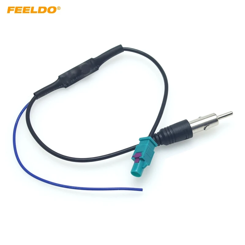 Auto Radio FM Antenna Wire With Booster Installation Male Adapter for Volkswagen/Audi/BMW/Ford