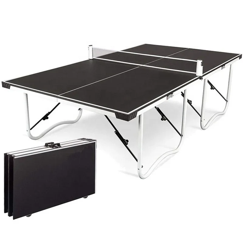 Foldable Standard Size Table Tennis Table Portable Indoor Ping-pong Tables Easy Carrying For Adult Kid