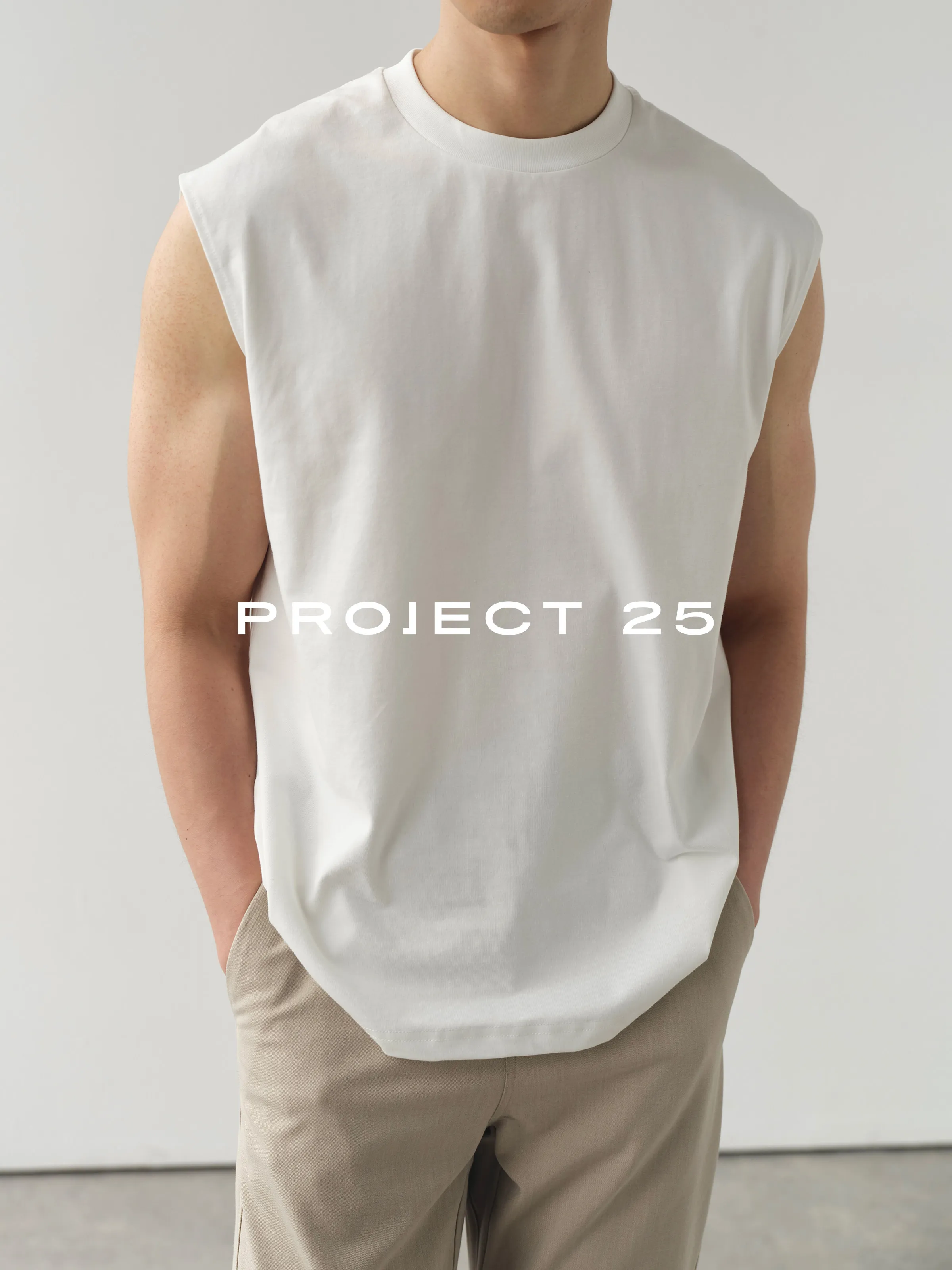 PROJECT 25 Men's 240G Cool Breathable Quick Dry Muscle Tank Tops, Casual Sports Sleeveless Vest Workout Gym Tops For Summer
