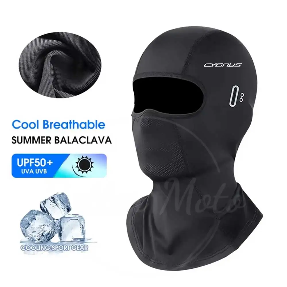 Caps Cycling Balaclava Full Face Summer Cover Bicycle Hat Breathable Anti-UV Motocross Motorcycle Helmet Liner For yamaha CYGNUS