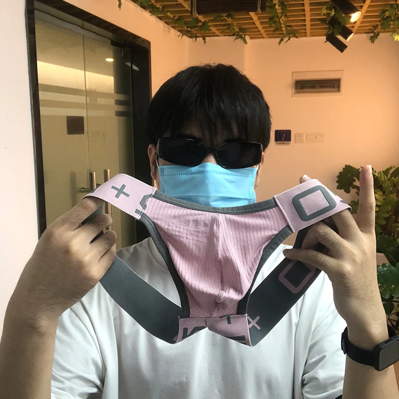4pcs Men's Panties Jockstrap Men Underwear Gay Thong Briefs Bikini Underpants Slip Sexy Cotton Pouch Cuecas Thongs Homme String