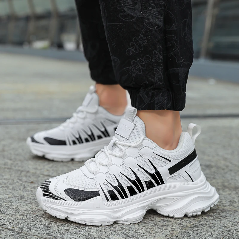 

Летняя обувь из натуральной кожи с дышащей сеткой 6/8 см, новая невидимая обувь, увеличивающая рост, повседневная модная спортивная обувь на платформе