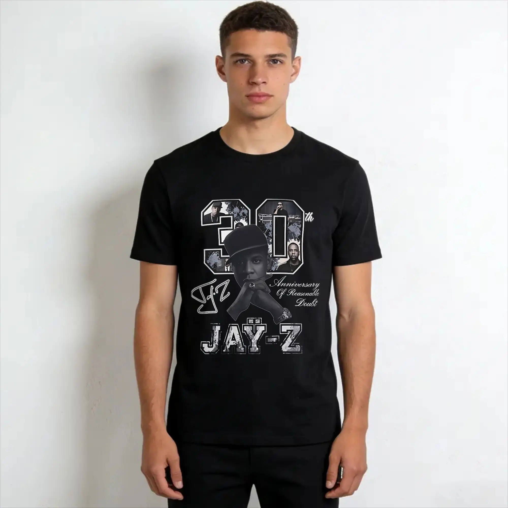 Men Women New Arrival Jay Z 30th Reasonable Doubt 25th Blueprint JAŸ-Z 30 Tour   Tee T Shirt Pure Cotton  T-shirts Clothing