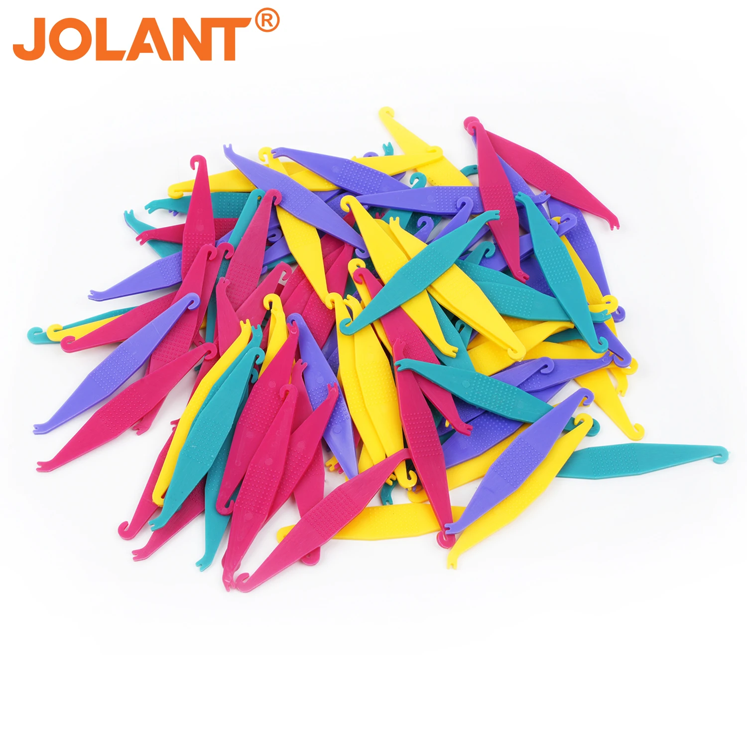 

100pcs JOLANT Dental Orthodontic Elastic Placer for Braces Elastic Rubber Band Placers Dentistry Accessory for Ortho Appliance