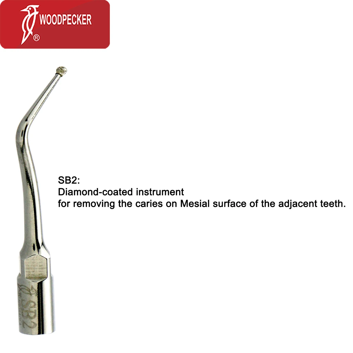 Woodpecker Dental Ultrasonic Scaler Endo Diamond Cavity Preparation Scaling Tips SB1 SB2 Fit EMS