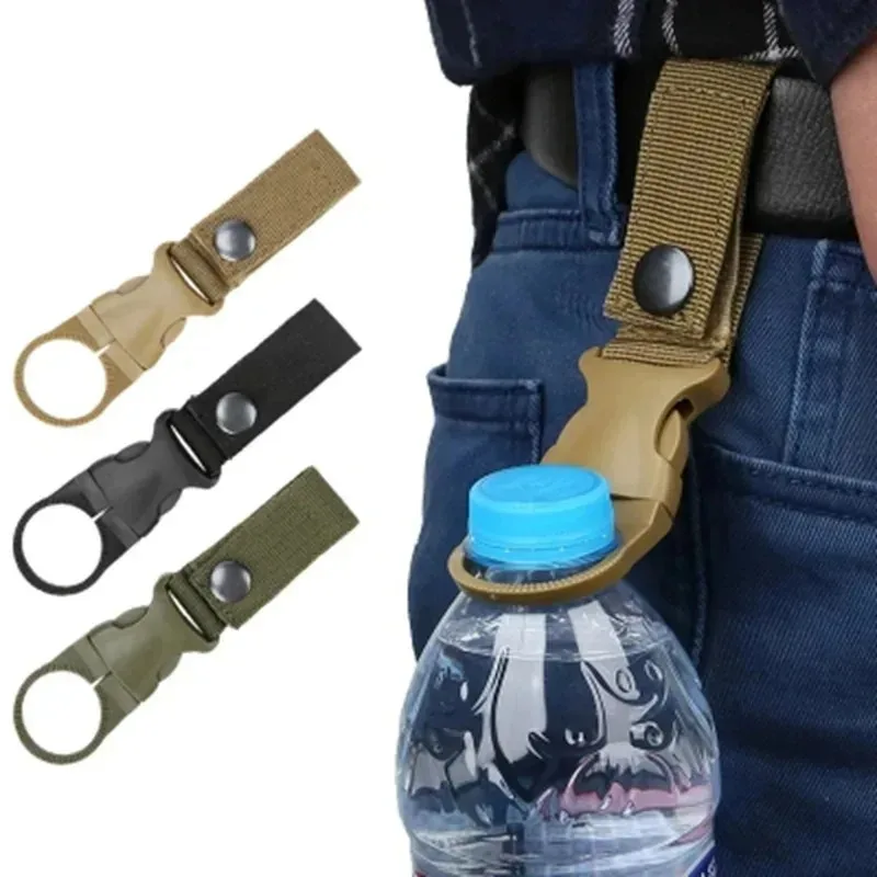 

1/2/3Pcs Webbing Buckle Hook Water Bottle Holder Clip Outdoor Nylon Climb Carabiner Belt Backpack Hanger Camp