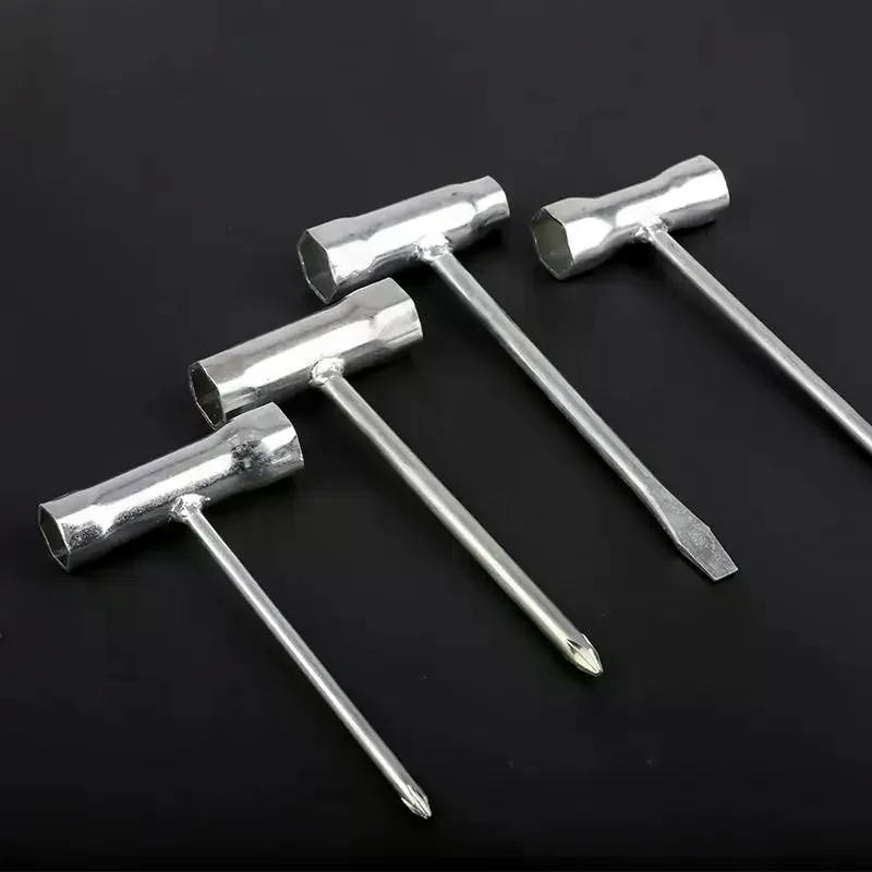 Multifunctional 2in1 Spark Plug Socket Wrench High Carbon Steel Spanner for Chainsaw Brush Cutter Lawn Gear Repair