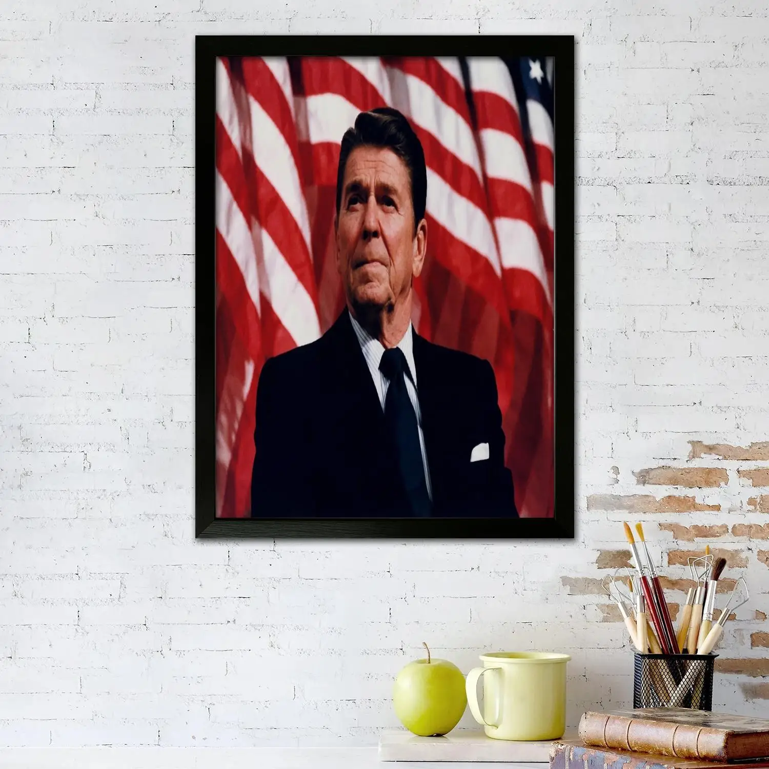 ronald reagan Canvas Art Poster and Wall Art, Picture Print, Modern Family Bedroom Decor,Decorative painting