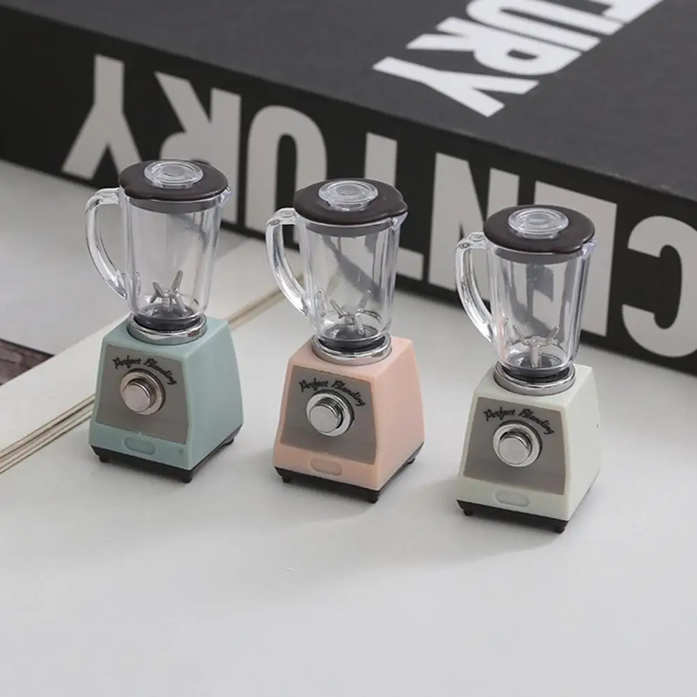 

1Set 1:12 Scale Miniature Juicer Blender Dollhouse Mini Model Miniature Food Play Juicer Coffee Machine Simulation Model