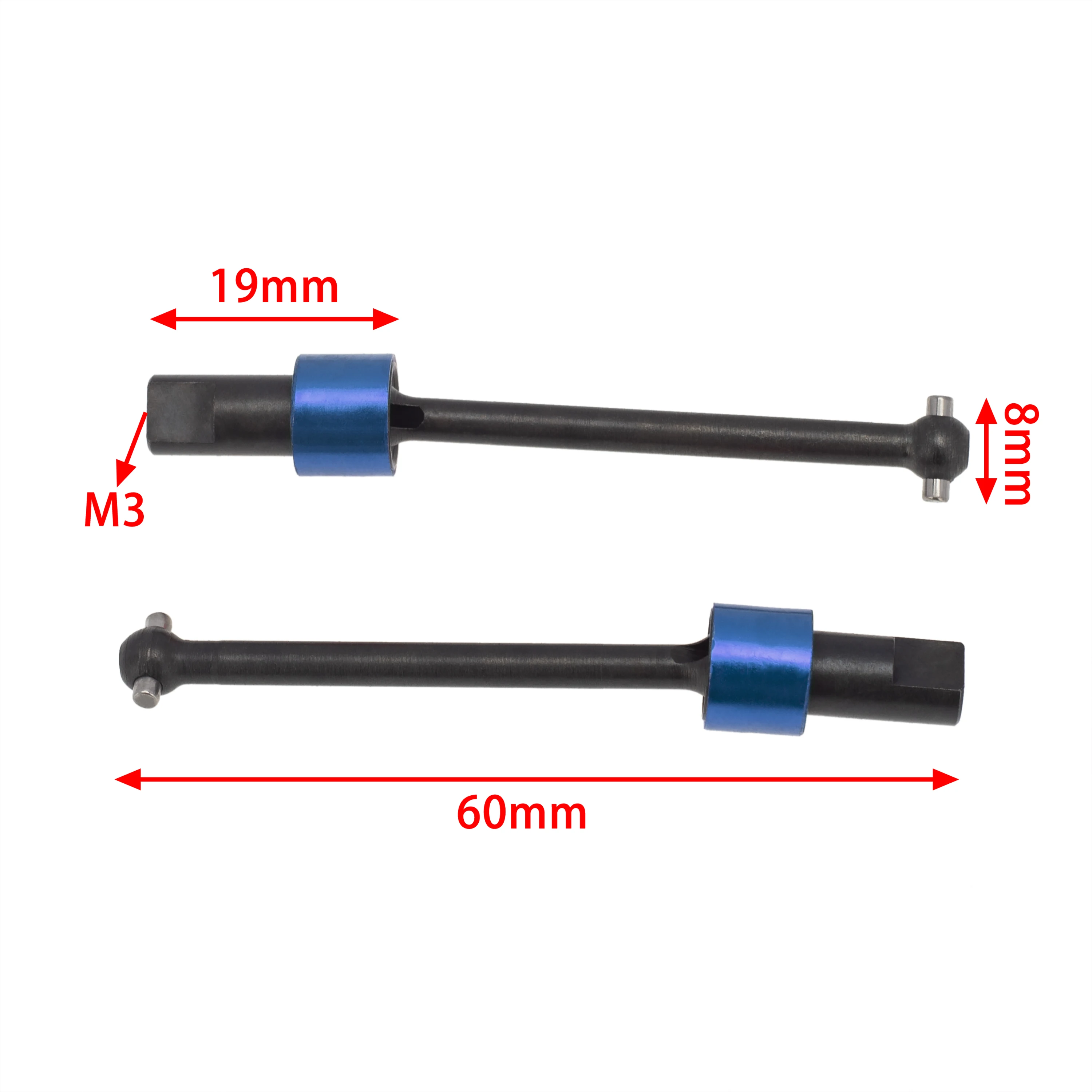 4pcs Metal Front and Rear Drive Shaft CVD Driveshaft for Traxxas LaTrax Teton 1/18 RC Car Upgrade Parts